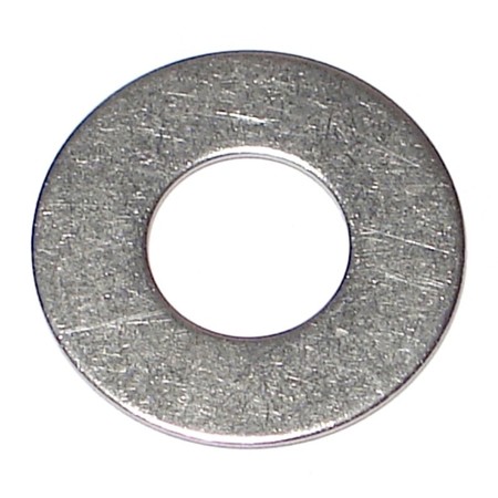 MIDWEST FASTENER Flat Washer, Fits Bolt Size 1/2" , 18-8 Stainless Steel 50 PK 50715